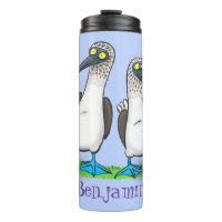 Funny, happy blue footed boobies dancing cartoon