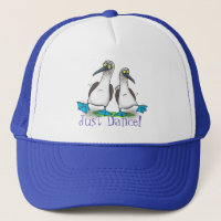 Funny, happy blue footed boobies dancing cartoon