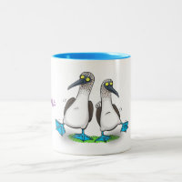 Funny, happy blue footed boobies dancing cartoon