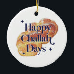 Funny Happy Challah Days Hanukkah Watercolor<br><div class="desc">Can be fully customised to suit your needs. © Gorjo Designs. Made for you via the Zazzle platform. // Looking for matching items? Other stationery from the set available in the ‘collections’ section of my store. // Need help customising your design? Got other ideas? Feel free to contact me (Zoe)...</div>