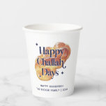 Funny Happy Challah Days Hanukkah Watercolor Paper Cups<br><div class="desc">© Gorjo Designs. Made for you via the Zazzle platform.

// Need help customising your design? Got other ideas? Feel free to contact me (Zoe) directly via the contact button below.</div>