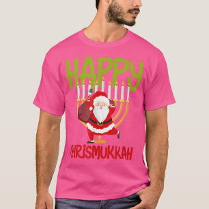 Funny Happy Chrismukkah Witty jewish Hanukkah Chri T-Shirt