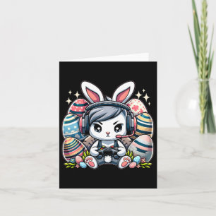 Funny Happy Easter Day Bunny Egg Boys Girls Kids G Card