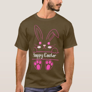 Funny Happy Easter Day Bunny Rabbit Face Easter Da T-Shirt