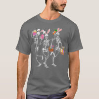 Funny Happy Easter Day Dancing Skeleton Bunny Men