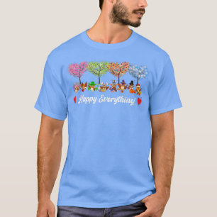 Funny Happy Everything Owl Birds Every Seasons All T-Shirt