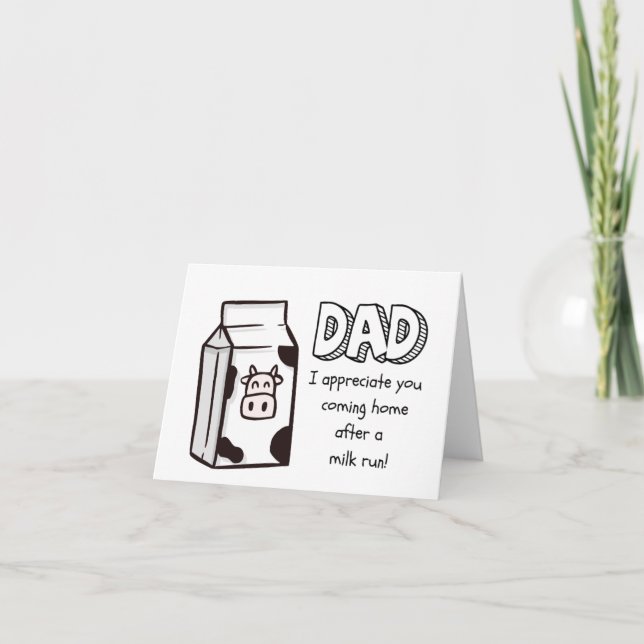 Funny Happy Fathers Day Card, Humour for Dad Card (Front)