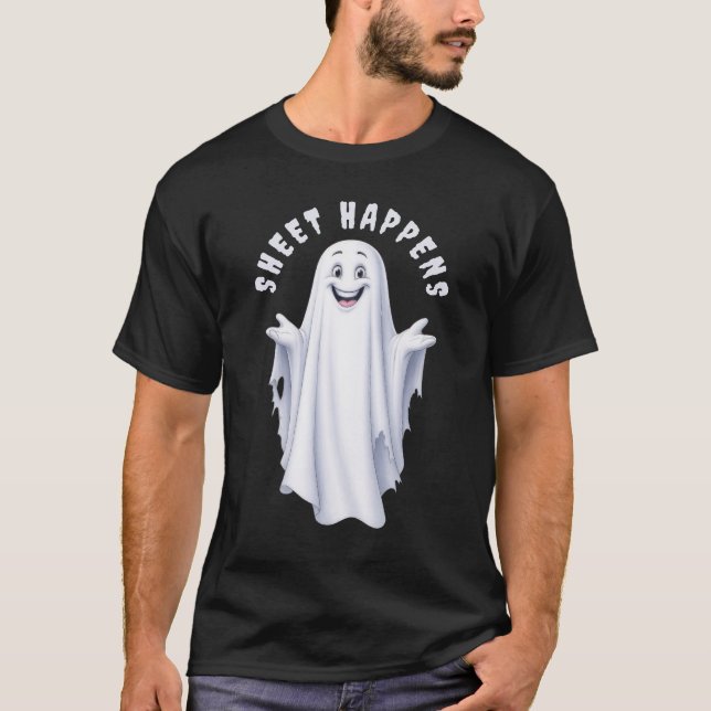 Funny Happy Ghost T-Shirt (Front)