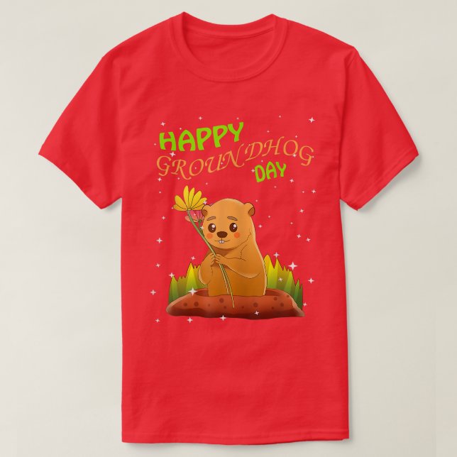 Funny Happy Groundhog Day  February 2nd 2022 Holid T-Shirt (Design Front)