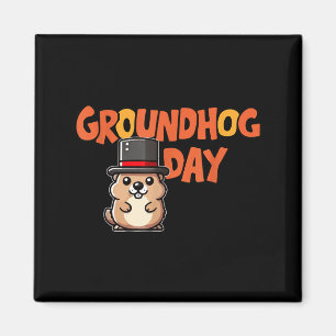 Funny Happy Groundhog Day February 2nd Phils Holid Magnet