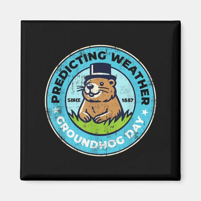 Funny Happy Groundhog Day February 2nd Phils Holid Magnet (Front)