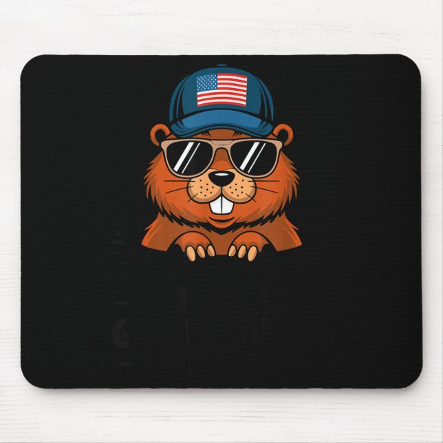 Funny Happy Groundhog Day  Mouse Pad (Front)