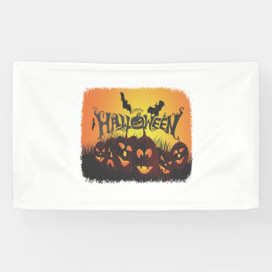 Funny Happy Halloween design Banner