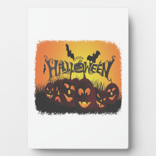 Funny Happy Halloween design Plaque