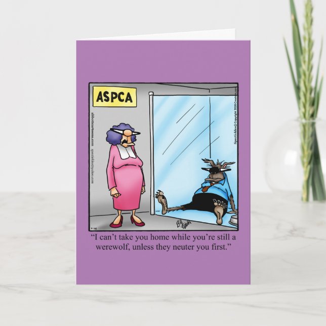 Funny Happy Halloween Greeting Card (Front)