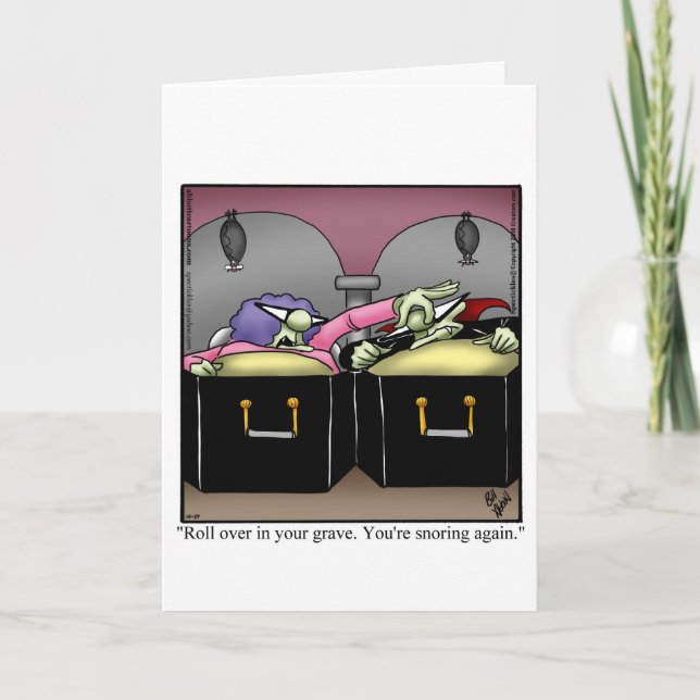 Funny Happy Halloween Greeting Card (Front)