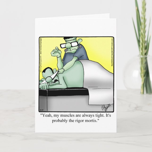 Funny Happy Halloween Greeting Card (Front)