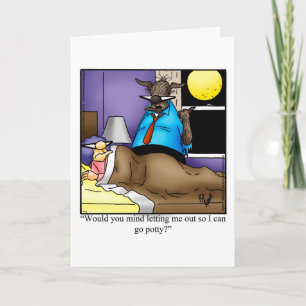 Funny Happy Halloween Greeting Card