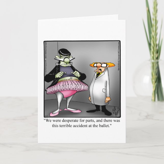 Funny Happy Halloween Greeting Card (Front)