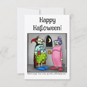 Funny Happy Halloween Humour Greeting Card