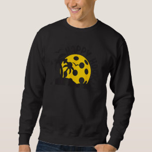 Funny Happy Hour Pickleball Lover Silhouette Topic Sweatshirt