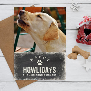 Funny Happy Howlidays Dog Lover Christmas Photo Holiday Card