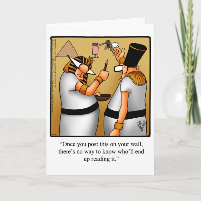 Funny Happy King Tut Day Card (Front)
