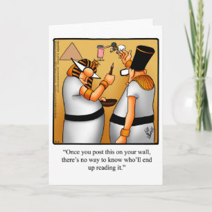Funny Happy King Tut Day Card