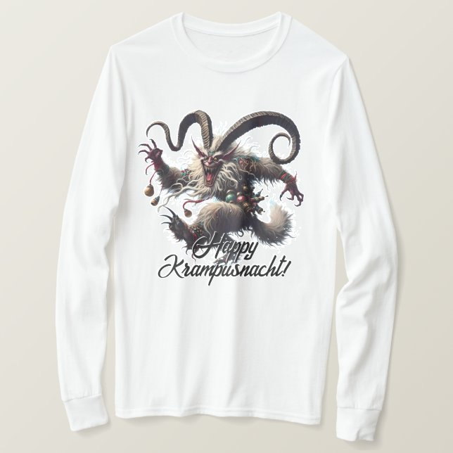 Funny Happy Krampusnacht T-Shirt (Design Front)