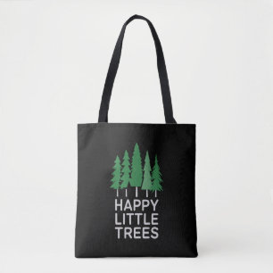 Funny Happy Little Trees Gifts Camping  Tote Bag