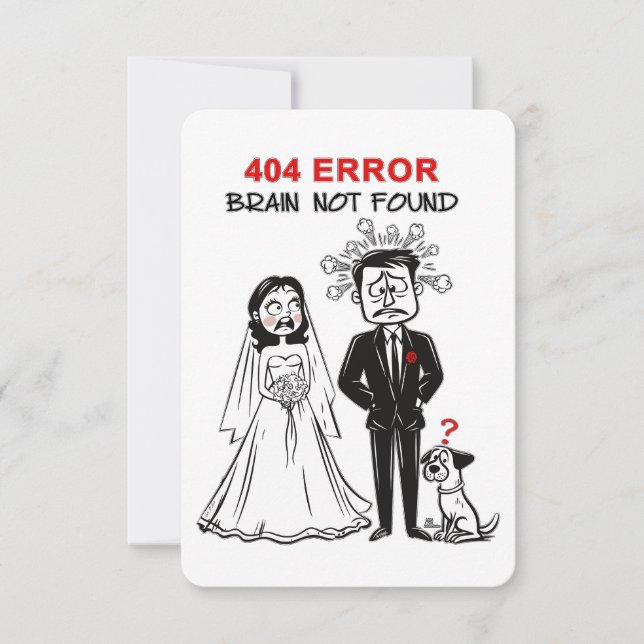 Funny happy marriage Invitation (Front)