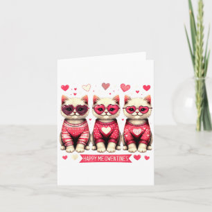 Funny Happy Meowentines Cute Valentine Cats Love C Card