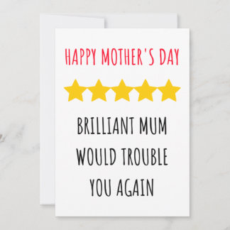 Funny Happy Mother's day card