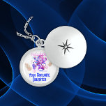 Funny Happy Mother's Day | Locket Necklace<br><div class="desc">Dearest Mom,  All my Love,  Your favorite Daughter on back with a gamer on the front with Mother's Day. The back is fully customizable as well as the image in front.</div>
