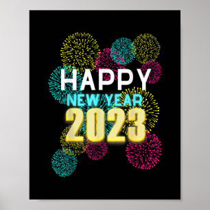 Funny Happy New Year 2023 New Years Eve Party Coun Poster