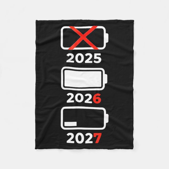 Funny Happy New Year 2026 2027 67 Meme Six Seven  Fleece Blanket (Front)