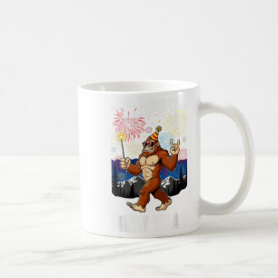 Funny Happy New Year 2026 Bigfoot Lovers New Years Coffee Mug