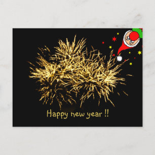Funny happy new year! postcard
