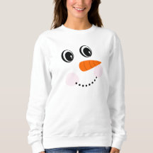Funny Happy smiling /Snowman Face T-Shirt