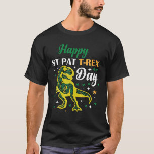 Funny Happy St. Pat Trex Day, Saint Patrick Design T-Shirt