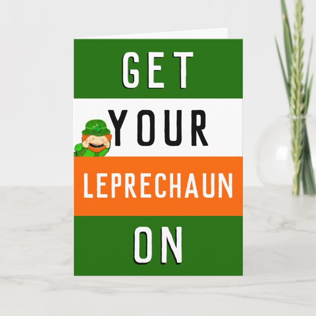 Funny Happy St. Patrick's Day Card (Front)