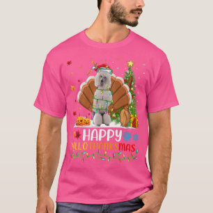 Funny Happy Standard Poodle Dog HelloThanksMas T-Shirt