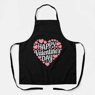 Funny Happy Valentines Day Heart Love Valentine  Apron