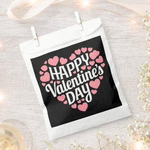 Funny Happy Valentines Day Heart Love Valentine  Favour Bags