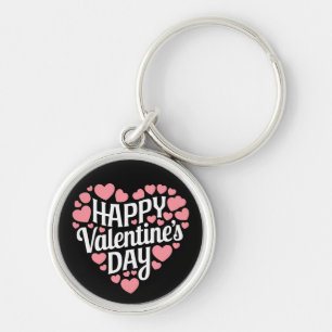 Funny Happy Valentines Day Heart Love Valentine  Key Ring