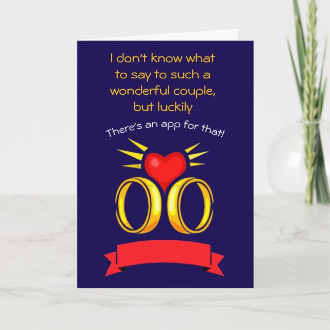 funny happy wedding anniversary card (Front)
