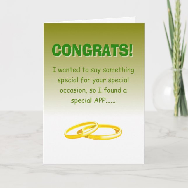 funny happy wedding anniversary card (Front)
