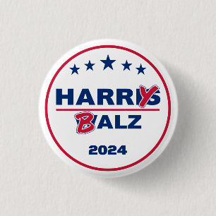 Funny Harris Walz 2024 Harry Balz 2024 3 Cm Round Badge