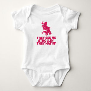 Funny Hatin' and Strollin' Infant Creeper