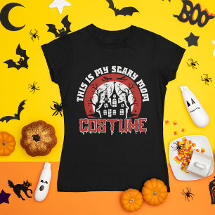 Funny Haunted House Halloween Mum T-Shirt